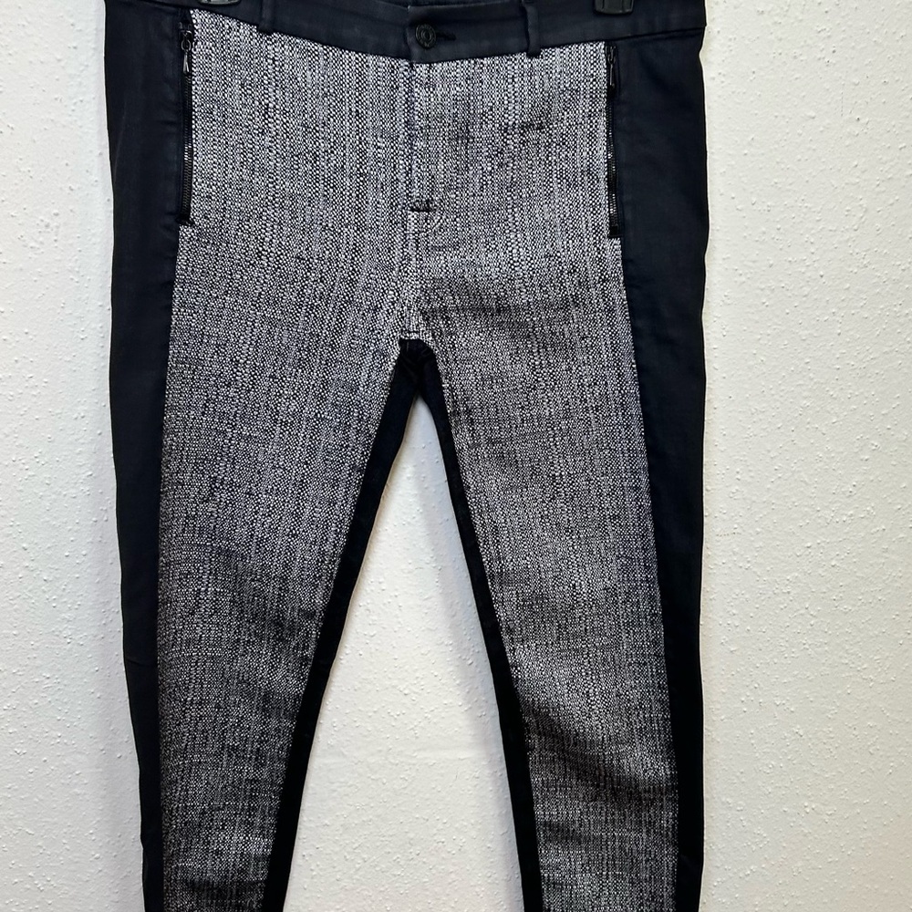 7 For All Mankind Black and Gray Skinny Jeans